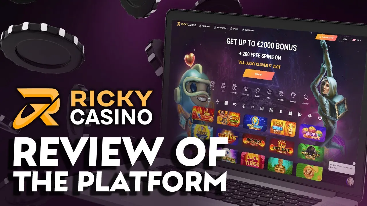Video review of the Ricky Casino platform.