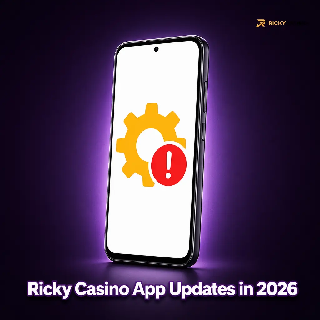 Ricky Casino PWA app updates in 2026 with menus, cashier, promotions and sportsbook loading in browser