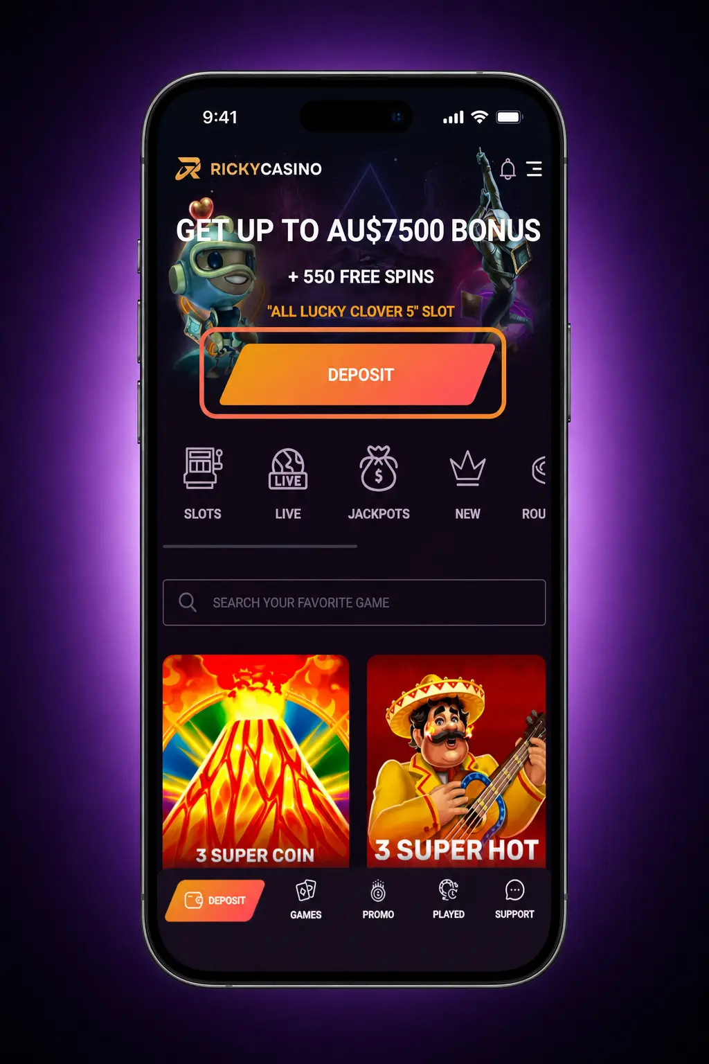Four-step guide to claim an Australian bonus, from offer selection to registration, deposit and promo code activation
