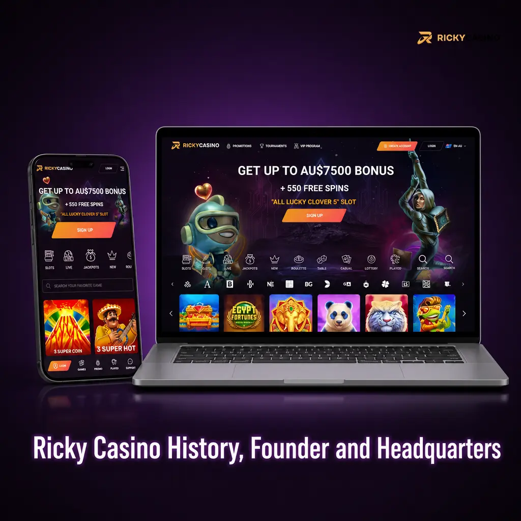 Ricky Casino history, licence, headquarters and ownership details for Australian online gambling users