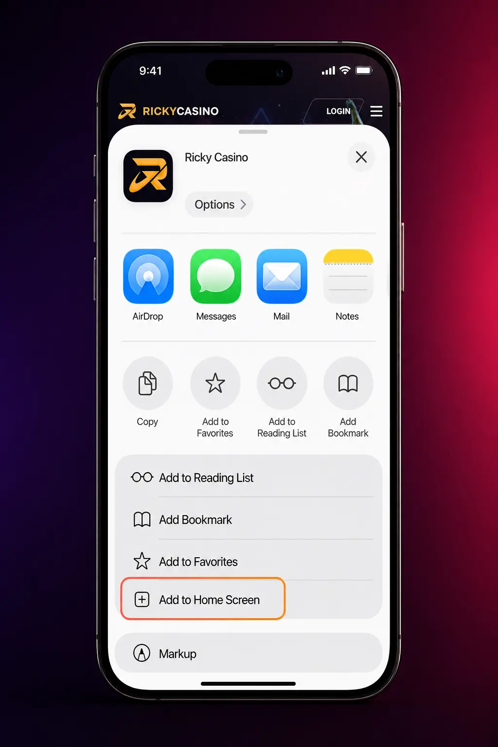 iPhone and iPad PWA download guide showing Safari steps to add the mobile website to the home screen