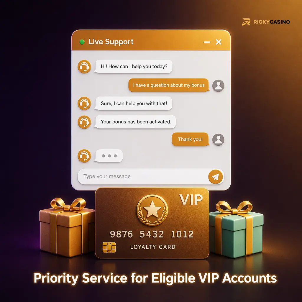 VIP account priority support for reviews, payments, verification and safer gambling requests