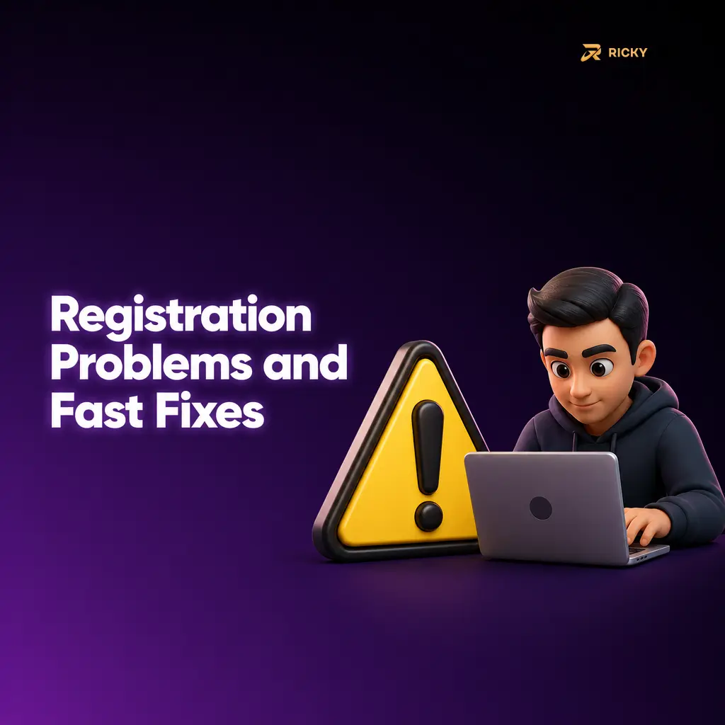 Registration problems and fast fixes for duplicate accounts, contact typos, code issues and verification uploads